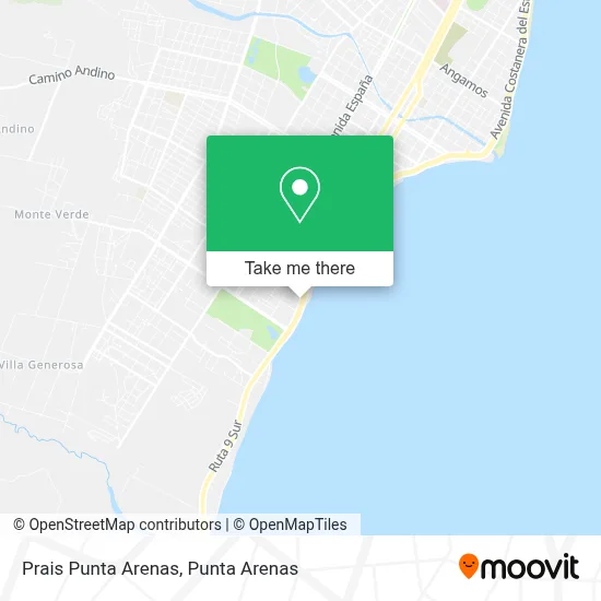 Prais Punta Arenas map