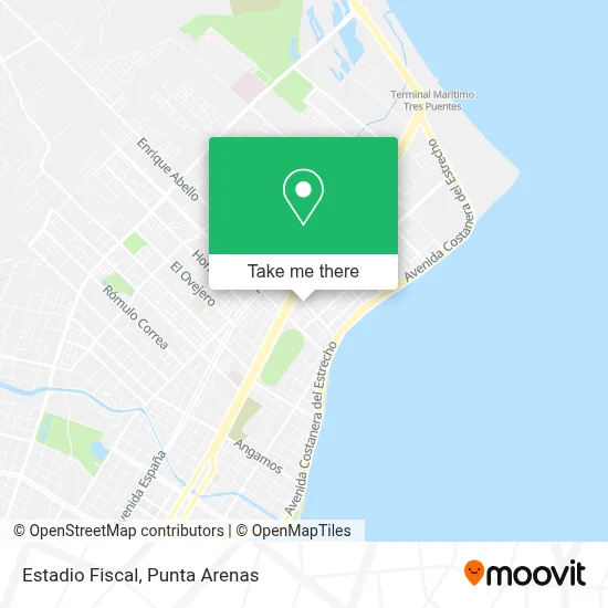 Estadio Fiscal map