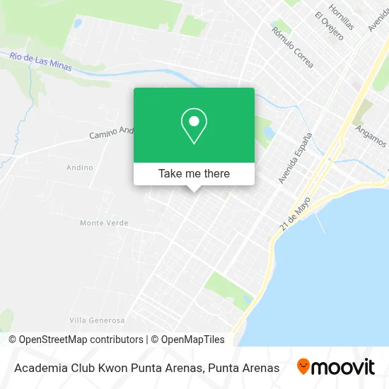 Academia Club Kwon Punta Arenas map