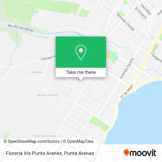 Floreria Iris Punta Arenas map