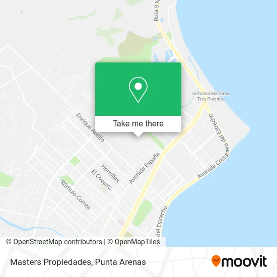 Masters Propiedades map
