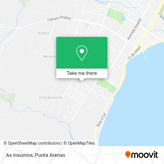 As Insumos map