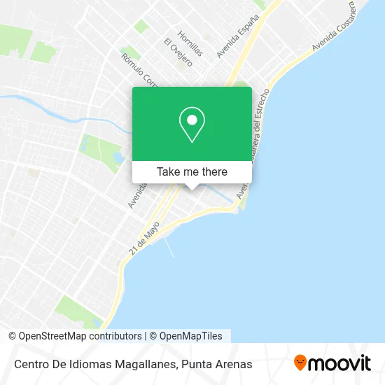 Centro De Idiomas Magallanes map