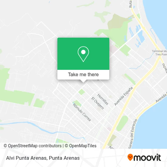 Alvi Punta Arenas map