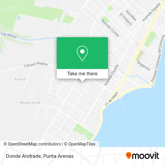 Donde Andrade map