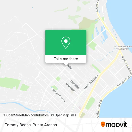 Tommy Beans map