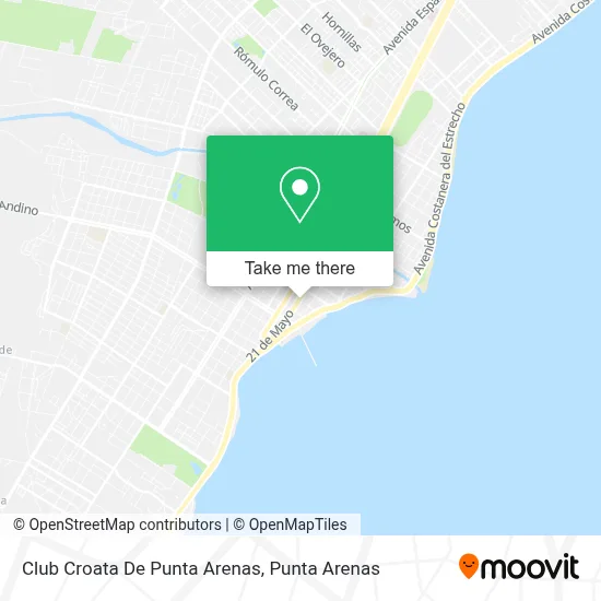 Club Croata De Punta Arenas map