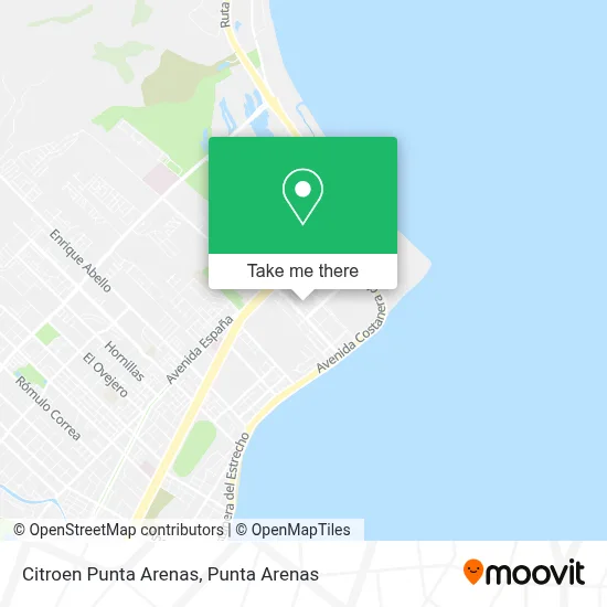 Citroen Punta Arenas map