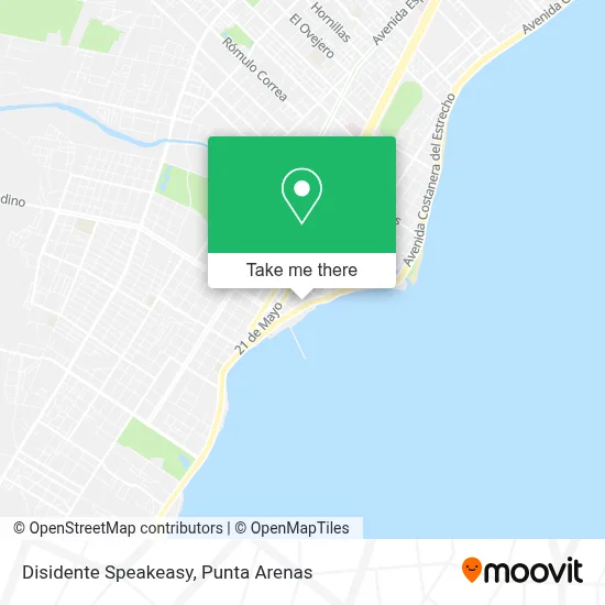 Disidente Speakeasy map