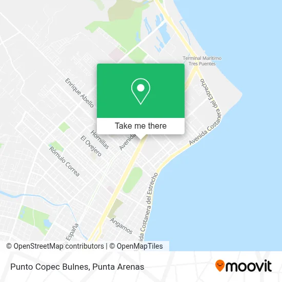 Punto Copec Bulnes map