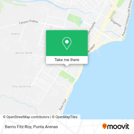 Barrio Fitz-Roy map
