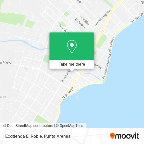 Ecotienda El Roble map