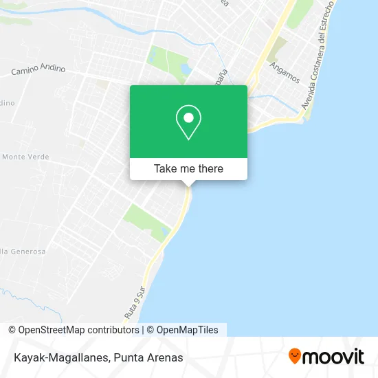 Kayak-Magallanes map