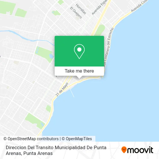 Direccion Del Transito Municipalidad De Punta Arenas map