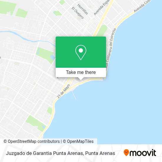 Juzgado de Garantia Punta Arenas map