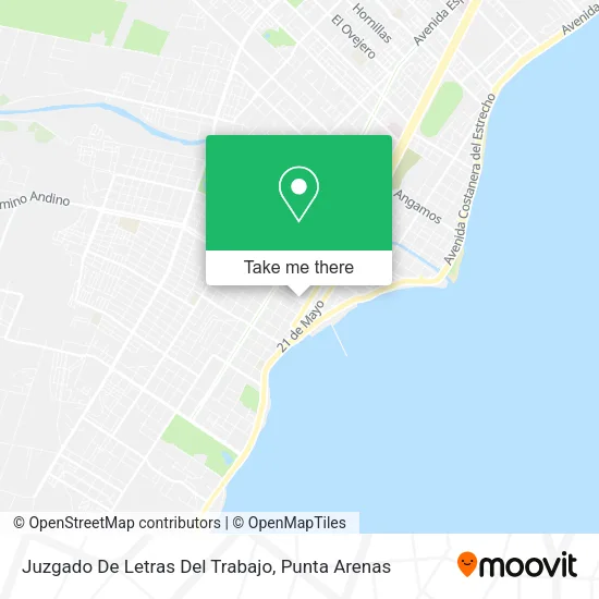 Juzgado De Letras Del Trabajo map