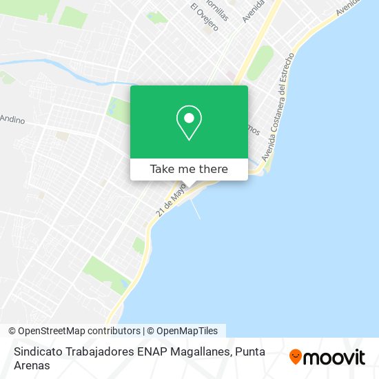 Mapa de Sindicato Trabajadores ENAP Magallanes