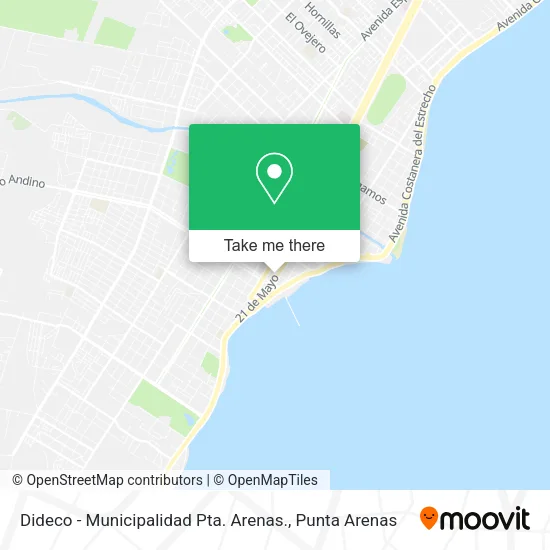 Dideco - Municipalidad Pta. Arenas. map