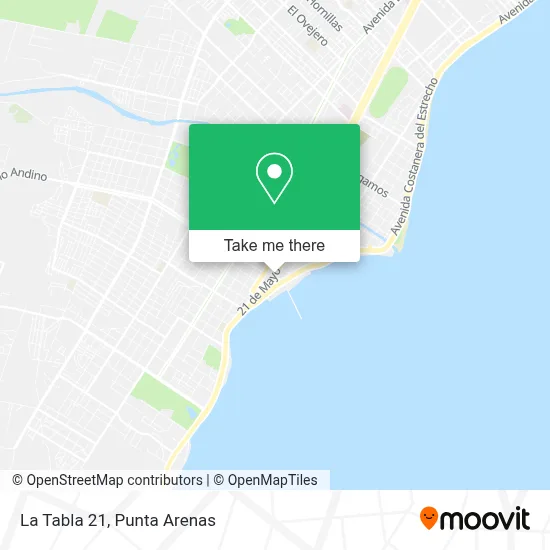 La Tabla 21 map