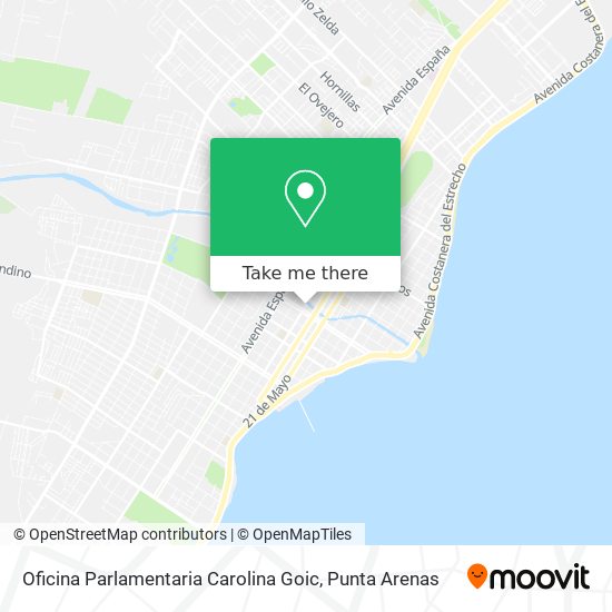 Oficina Parlamentaria Carolina Goic map