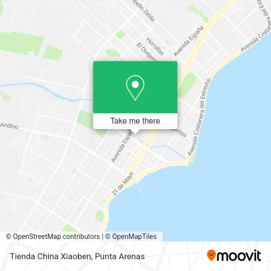 Mapa de Tienda China Xiaoben