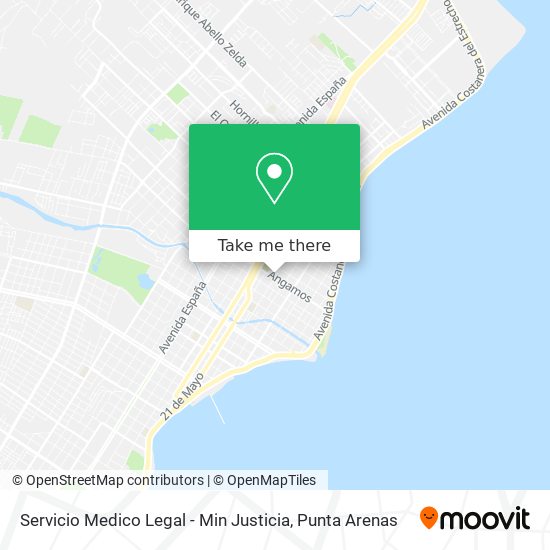 Servicio Medico Legal - Min Justicia map