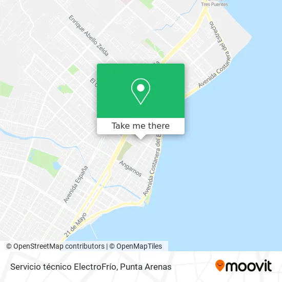 Mapa de Servicio técnico ElectroFrío