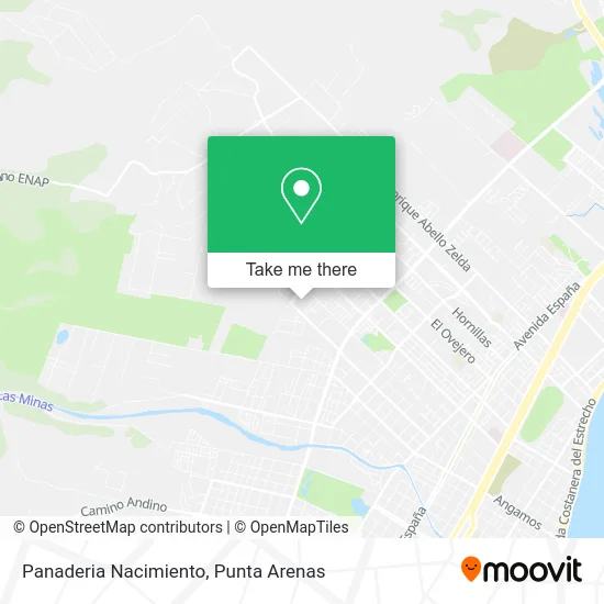 Panaderia Nacimiento map