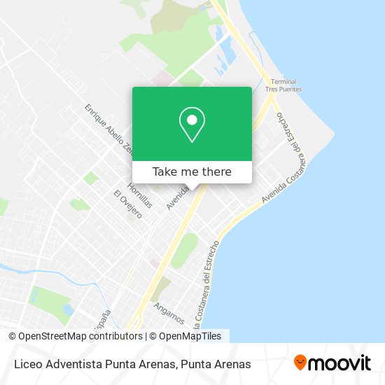 Liceo Adventista Punta Arenas map