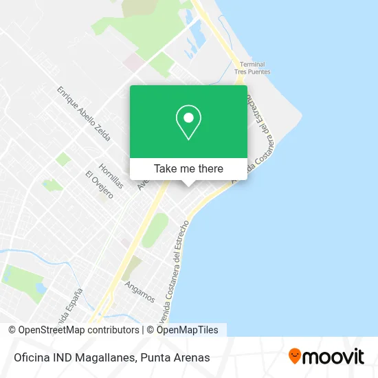 Oficina IND Magallanes map
