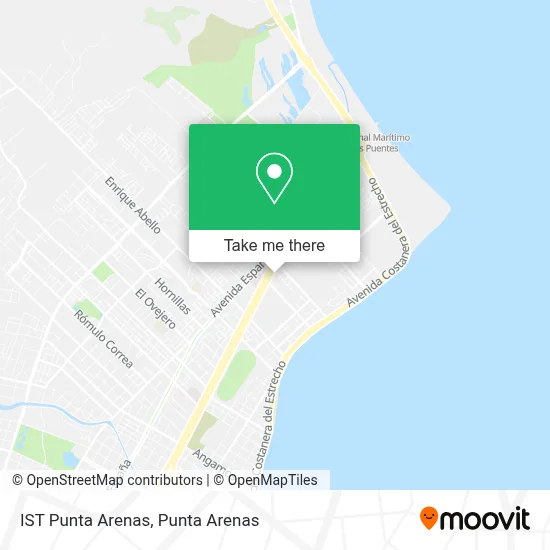 Mapa de IST Punta Arenas