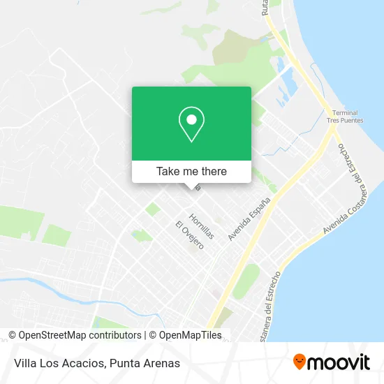 Villa Los Acacios map