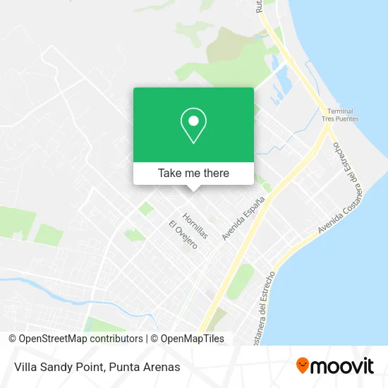 Villa Sandy Point map