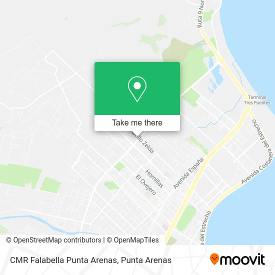 CMR Falabella Punta Arenas map