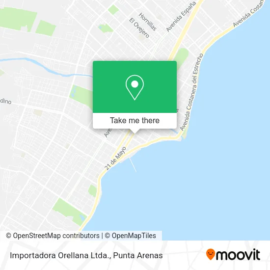 Mapa de Importadora Orellana Ltda.