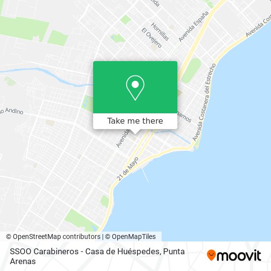 Mapa de SSOO Carabineros - Casa de Huéspedes