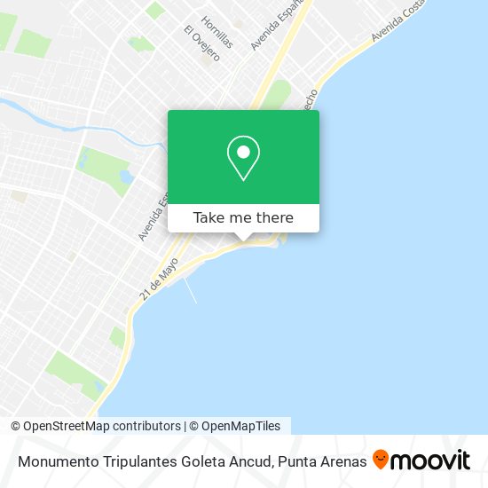 Monumento Tripulantes Goleta Ancud map