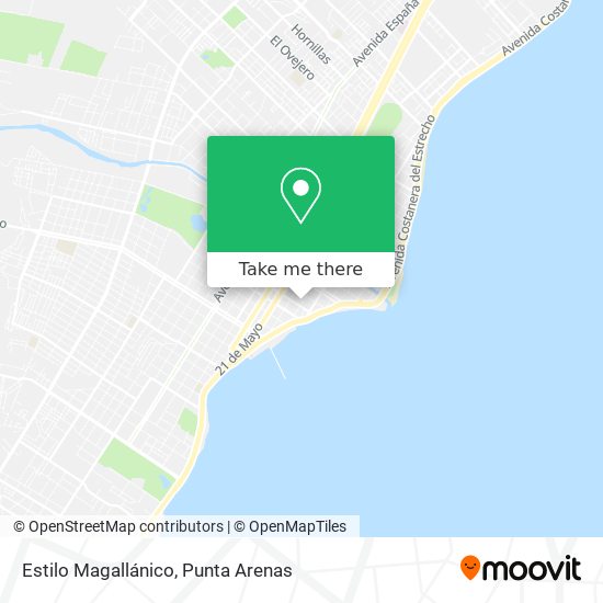 Estilo Magallánico map