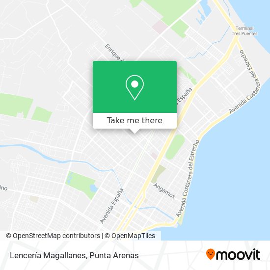 Lencería Magallanes map