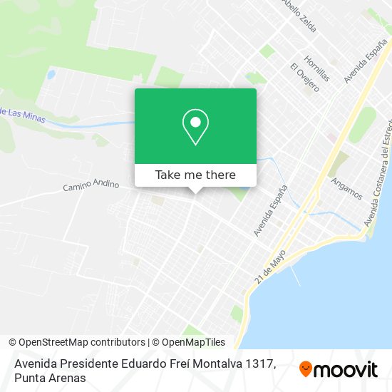 Mapa de Avenida Presidente Eduardo Freí Montalva 1317