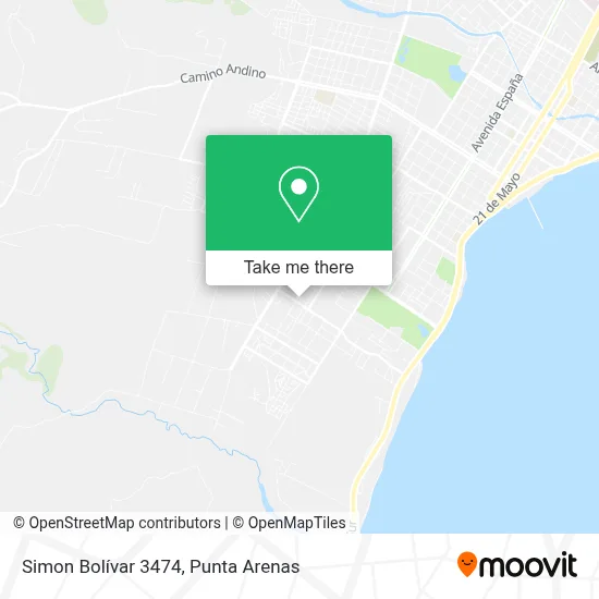 Simon Bolívar 3474 map