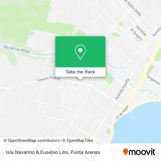 Isla Navarino & Eusebio Lillo map