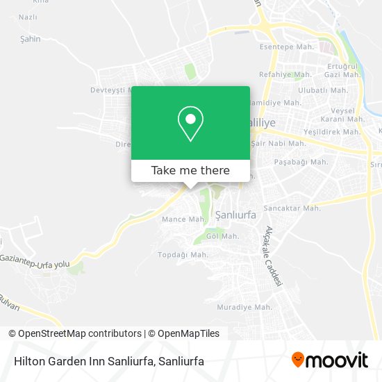 Hilton Garden Inn Sanliurfa map