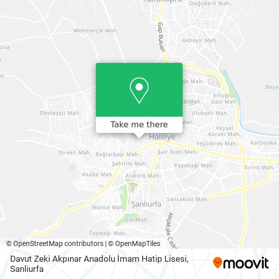 Davut Zeki Akpınar Anadolu İmam Hatip Lisesi map