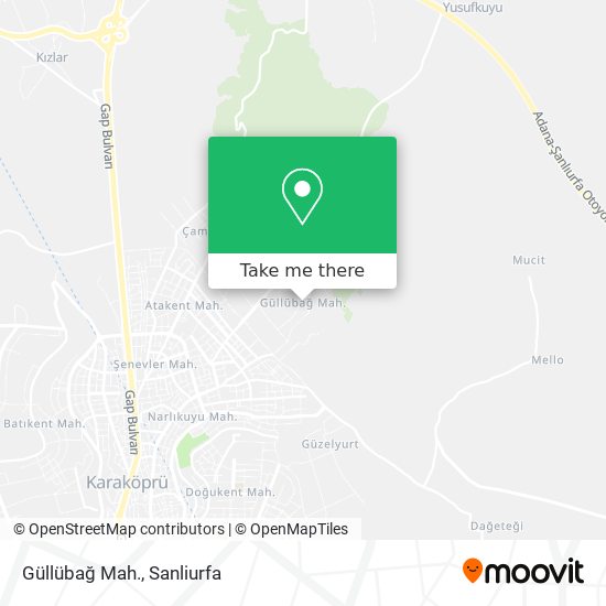 Güllübağ Mah. map