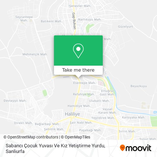 Sabancı Çocuk Yuvası Ve Kız Yetiştirme Yurdu map