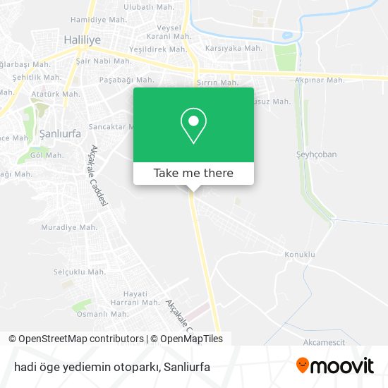 hadi öge yediemin otoparkı map
