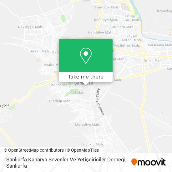 Şanlıurfa Kanarya Sevenler Ve Yetişciriciler Derneği map