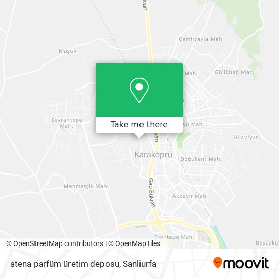 atena parfüm üretim deposu map