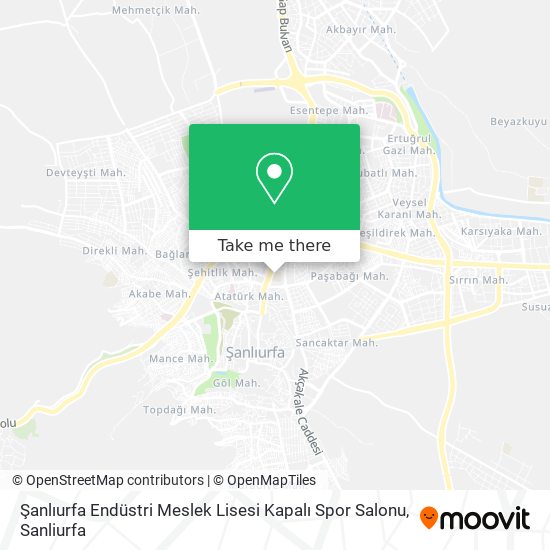 Şanlıurfa Endüstri Meslek Lisesi Kapalı Spor Salonu map
